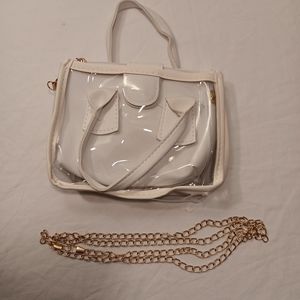 NWOT Mini Clear Inner Bag Small Crossbody Chain Bag For Women Unbranded